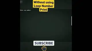 🙏🙏Without Using Loop Number Print||Two Type Programming||C language programming||