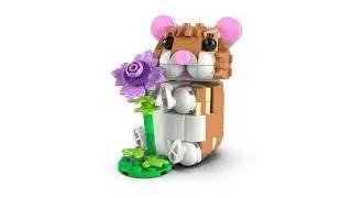 LEGO Creator 3 in 1 Cute Hamster With A Flower Construction Set 31376