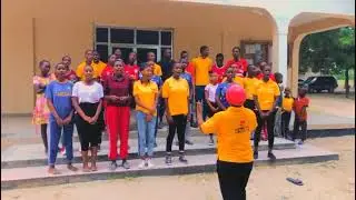 Vijana wa mabalozi Kitunda S.D.A mara baada ya mazoezi ya viungo,mazoezi ni afya