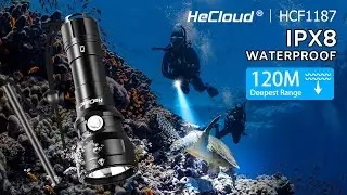 Discover the HeCloud Diving Flashlight &mdash; your essential gear for deep dives.