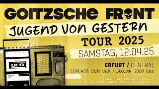 Jugend von gestern Tour 2025 Goitzsche Front Support  Berserker Berlin Club Central Erfurt 12.04.25