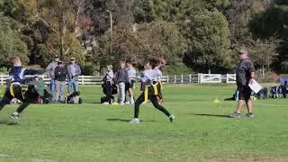 JOHNATHAN AND TANNER HOOK UP ON THE 2-POINT CONVERSION FOR THE 10-12 LIONS