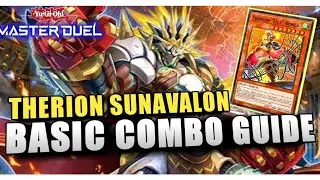 BASIC 1-CARD COMBO GUIDE for THERION SUNAVALON Simple Combo Plays Tutorial!  | Yu-Gi-Oh! Master Duel