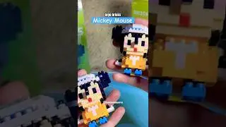 bricks mickey mouse 💛🩵#bricks #lego #mickeymouse #buildingblocks #toys #mainan #disney #cute #diy