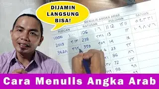 Cara Menulis Angka Arab Satuan, Puluhan, Ratusan dan Ribuan