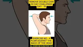 Day 19: Double Chin Removal in 30 Days 💪 | Jawline Workout #shorts