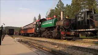Black Hills Central Railroad Yard Switching with Steam Locomotive