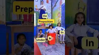 In, on , under Preposition in English 😄 #english #preposition #shorts