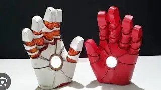 Created* Iron Man Hand (working light) with color #ironman #hand