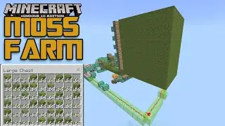 Машина для производства зелёного мха &mdash; Minecraft Bedrock 1.17 Moss Farm