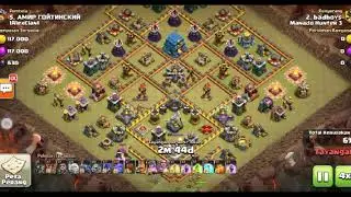 Best war attack th12 max Bow-witch-pk-healer