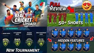 Real Cricket&trade; 24 v3.0 New Update 🔥 Full Review ❤️&zwj;🔥 Hidden Features, 50+ New Shots, Tournament