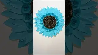 Diy paper flower wall hanging craft ideas #paperflower #paperwallcraft #wallhanging #ytshorts