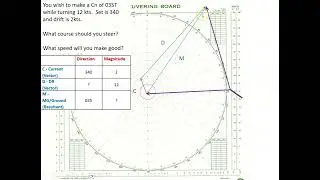 Set and Drift - Calculating Course to Steer and Speed Made Good when compensating for a current