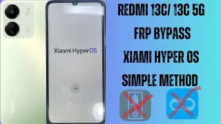 Redmi 13c Hyper Os Frp bypass/Redmi 13c frp bypass/unlock google account without pc/Miui14 Frp bypas