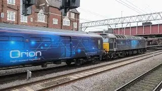 57312 + 326001 (Ex - 319373) Orion Parcel Train 3Q41 with BAD Wheel Flat @ Crewe, 27-11-21