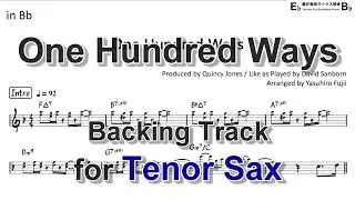 One Hundred Ways - Backing Track with Sheet Music for Tenor Sax