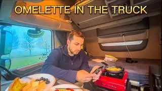 #15 🍳 trucker life, truck driver morning routine and open buffet breakfast!