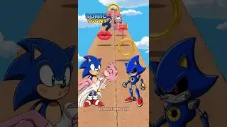 Sonic vs Metal Sonic New Kiss Run Epic Battle #sonic #sonicthehedgehog