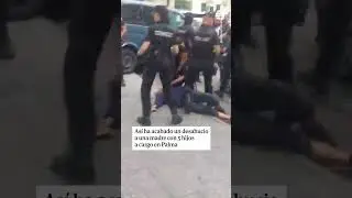 Tenso desahucio a una madre con 5 hijos en Palma de Mallorca #palma #desahucio #vivienda