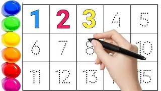 ✨ Learn 1 to 20 Counting the Easy Way 🎨 | Numbers Tracing + Coloring | Kids Learning Video Hindi