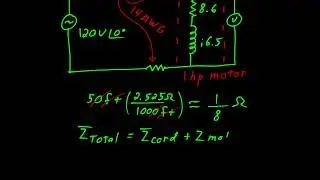 AC voltage drop across an extension cord