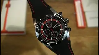Comtex Mens Black Dial Chronograph Sports Watch