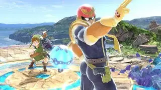 DOPE Captain Falcon Player Shows Me His Moves | Link Elite Smash | Super Smash Bros Ultimate