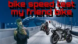 Bike speed test public road 👀👀🫣😳