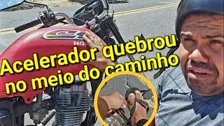 Minha CG97 quebrou o cabo do acelerador no meio do caminho