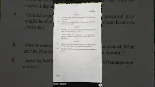 BBA previous year question paper (2023) | Principles of management| #bba #previousyearpaper