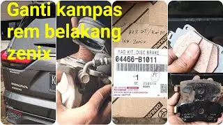 Ganti Kampas Rem Belakang Toyota Kijang Innova Zenix V