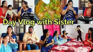 Day vlog with sister🥰| Cooking with Geek Robocook|kannan❤️bhagavathy |Akshaya 🥰