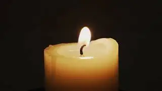 Relaxing Candle Light 🕯️ Dark Screen Ambience for Sleep & Meditation | Focus 4K