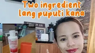 DIY BLEACHING FOR SKIN  in just two ingredient only/ bleaching/ whitening#instant whitening