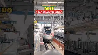 Ghaziabad Station Departure 0-160 kmh Acceleration 🇮🇳🔥 #rrts #namobharattrain