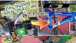 How To Repaint A Full Suspension MTB Frame Using Spray Cans / GT iDrive Custom Paint Job