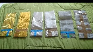 RF shielding tests (Safety Blanket - Yshield V4A gauze mesh - HNG80) in Faraday sack