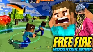 MINECRAFT HEADSHOT MAP IN FREE FIRE 👽 ONLY HEADSHOT CRAFTLAND MAP | 1v1, 2v2, 4v4 Mic For All Map