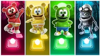 Кавер на песню Colorful Gummy Bears 🆚 Crazy Frog 🎶 Tiles Hop EDM Rush