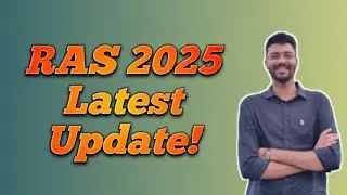 RAS 2025-26 New Vacancy | Maniraj Singh