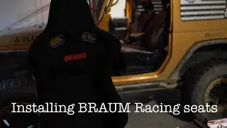 Installing BRAUM Racing seats in my Jeep Wrangler