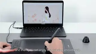 HUION H610 PRO V2 Graphic Drawing Digital Tablet 8192 Levels Tilt Function Battery Free Pen android