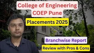 COEP Pune Placements 2025🔥 | Better than Many NIT😍