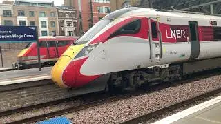 LNER Class 800 Departing London Kings Cross for Aberdeen