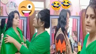 See reaction of my sister after hair-cut 😂/देखों कैसे मैंने अपनी बहन के कैसे बाल कटे स्टाइलिश हेअरकट