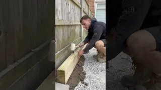 How to do sleeper beds! #diy #landscaping #landscaper #construction #gardenproject