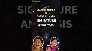 Lata Mangeshkar & Asha Bhosle Signature Analysis | Signature Tip in English #signaturetips