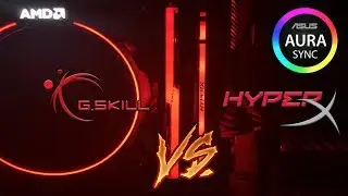 G.SKILL trident z RGB vs HYPERX predator RGB with ASUS aura sync