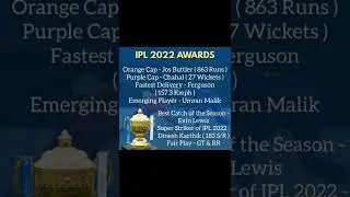 IPL 2022 award| #ipl2022 #RRvsGT